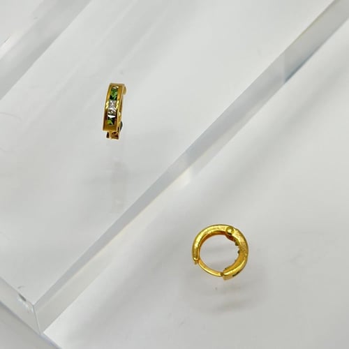 حلق ناعم دائري ( 0.9 جرام - عيار 21 - EA0085 )