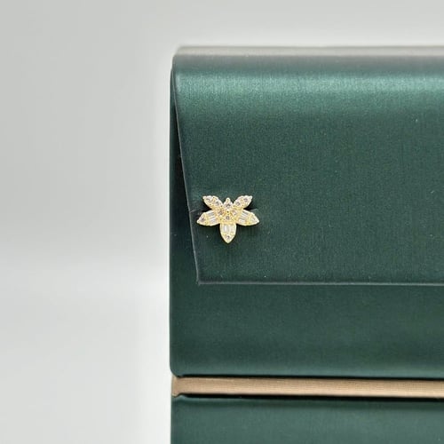 طقم تصميم الماس مّطعم بالسيغنتي ( 7.6 جرام - عيار...