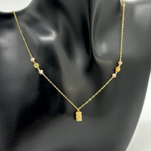 عقد ناعم بتصميم مميز ( 1.6 جرام - عيار 21 - NE0608...