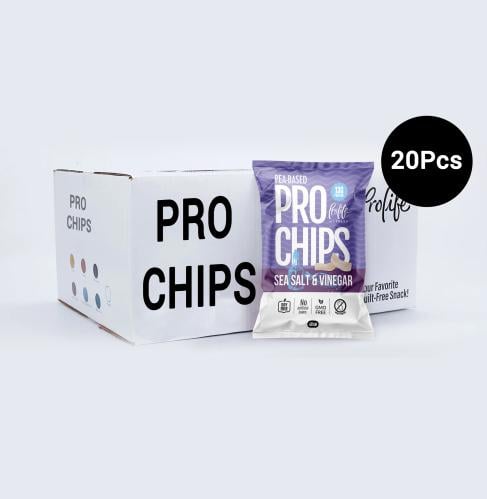 Prolife Pro Chips Sea Salt & Vinegar 60g (PACK OF...
