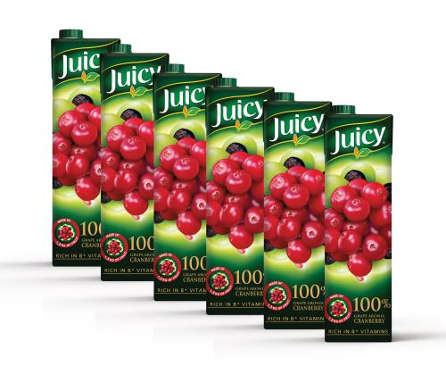 JUICY 100% GRAPE CRANBERRY1LX6