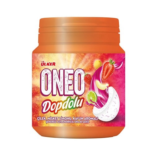 أولكر علكة بمحليات وبدون سكر محشوة بنكهة الليمون ا...