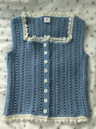 Lace Summer Top - Eyes Blue