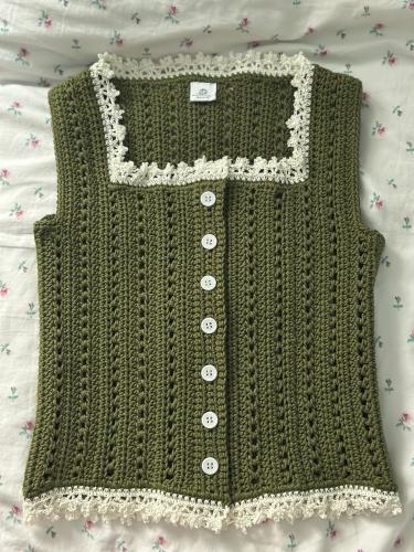 Lace Summer Top - Moss