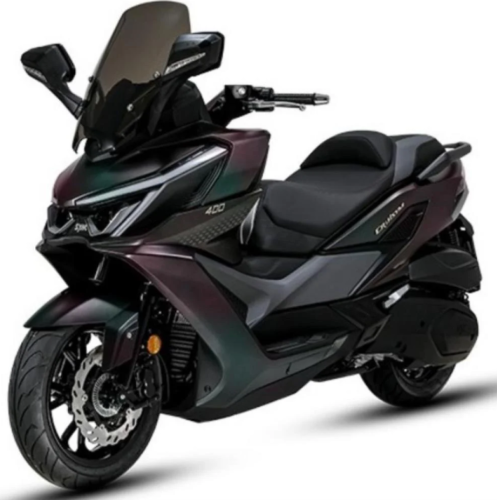 SYM 400 color maroon colorful