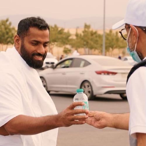 The watering of pilgrims and visitors