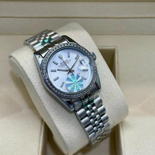 ساعة رولكس (Rolex Datejust) الفاخرة – ميناء فضي مر...