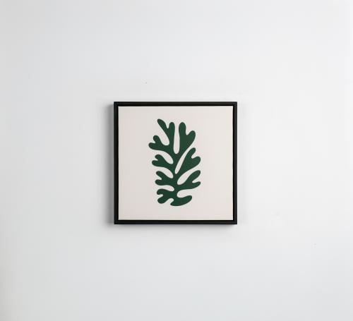 لوحة Botanical Leaf | ديكور نباتي عصري بإطار أسود
