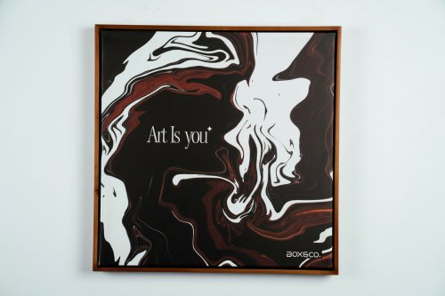 لوحة Art Is You التجريدية | تصميم رخامي فاخر بإطار...
