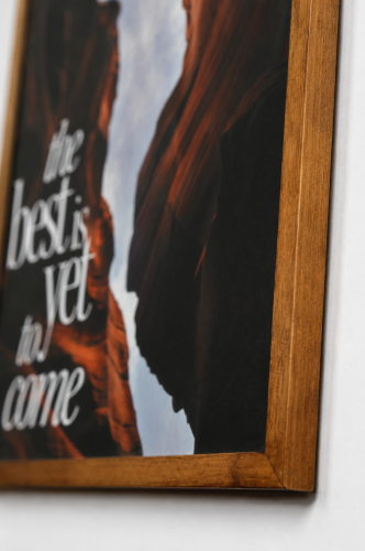 لوحة The Best Is Yet To Come | ديكور طبيعي بإطار خ...