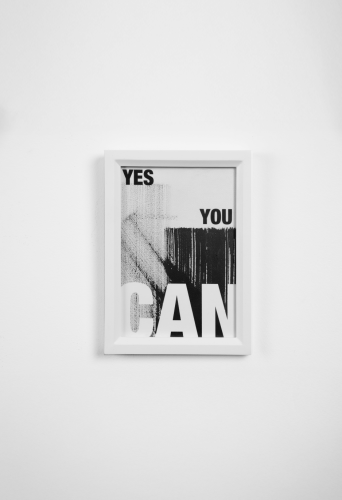 فريم YES YOU CAN جداري | لوحة تحفيزية مودرن