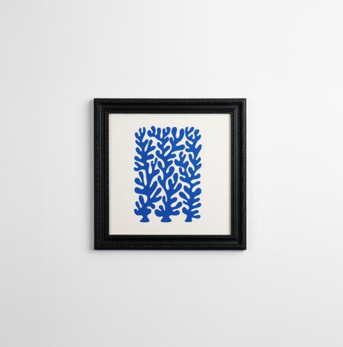 لوحة Blue Coral Abstract | فن تجريدي مستوحى من الش...