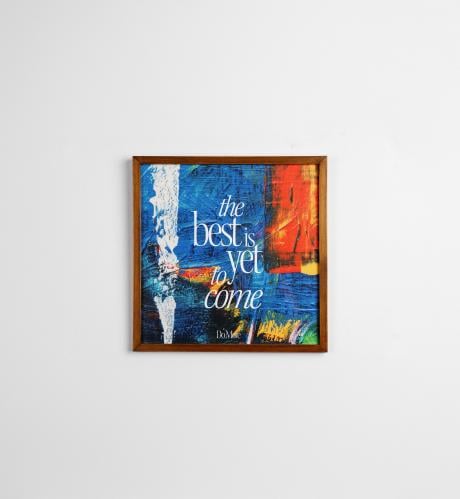 لوحة The Best Is Yet To Come | فن تجريدي ملون بإطا...