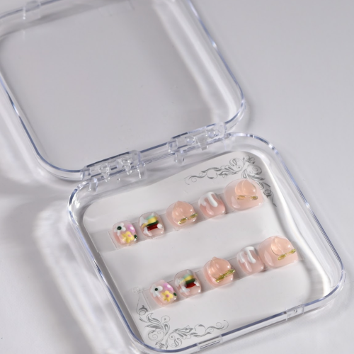 Kids Soft Peach N2 Press-On Nails