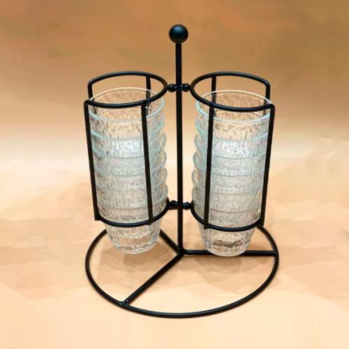 حامل مع فناجين 12 حبه اسود 6011