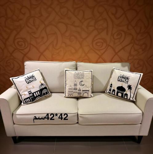 مخدة قماش رمضان يجمعنا 15430