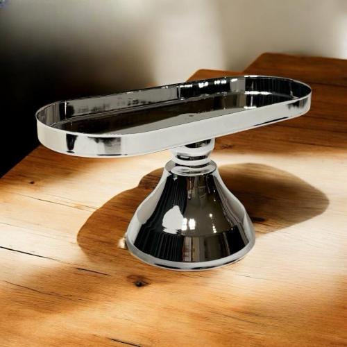 صحن حلاوة معدن بقاعدة سيلفر 1190