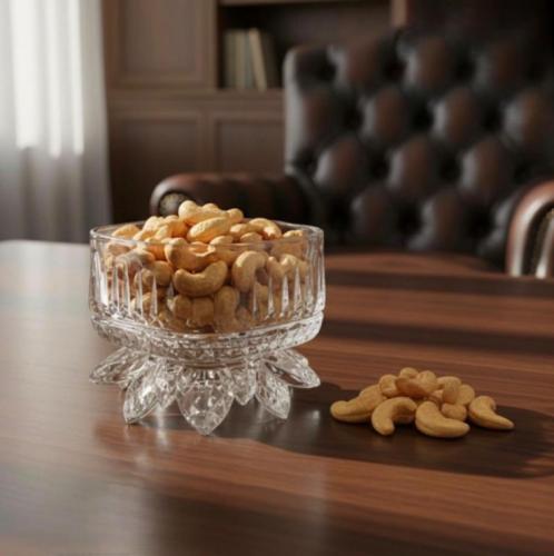 كاسة حلا زجاج بقاعدة كريستال 15198