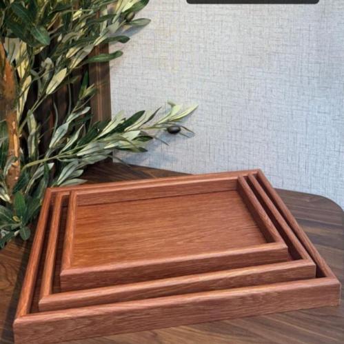 طقم طوفرية 3 حبات خشب مستطيل 0218