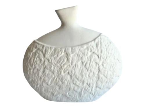 فازة سيراميك لون ابيض 8061