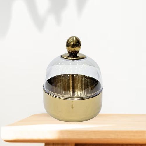 سكرية ذهبي بغطاء اكريلك 5278