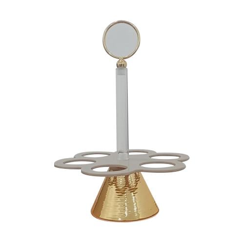 حامل فناجين اكريلك بقاعدة ذهبي 7008