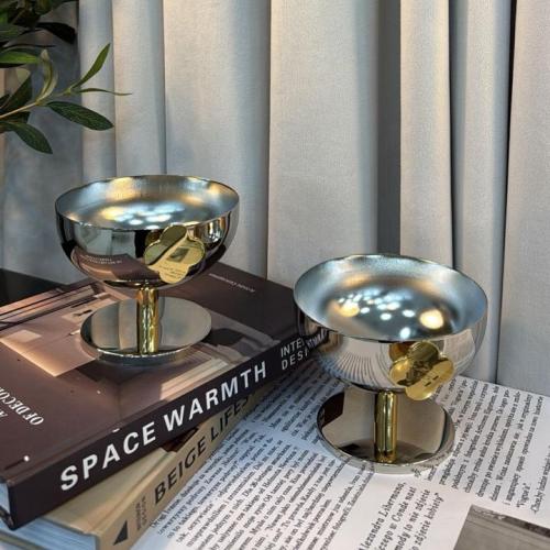 صحن حلا نيكل ذهبي 6932-02