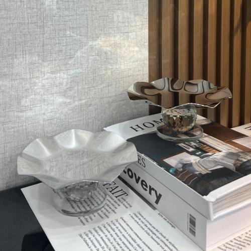 صواني تقديم ستيل كريستال 1093