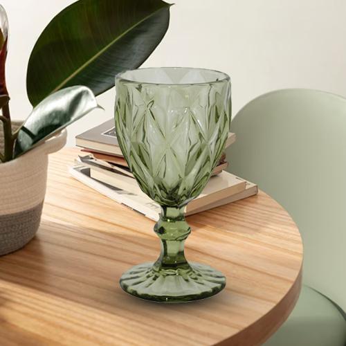 كاس عصير زجاج لون اخضر 4232