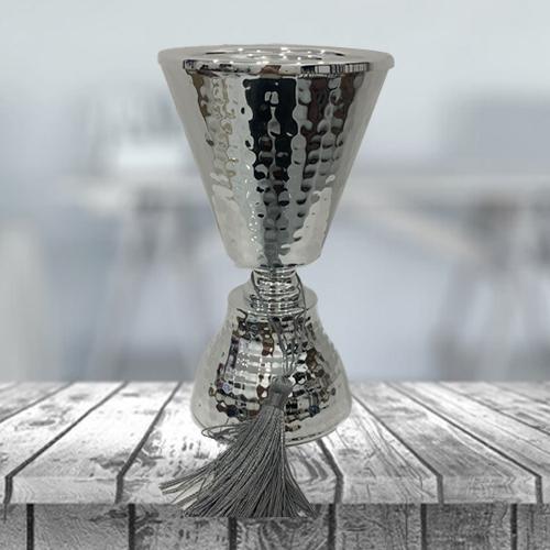 مبخرة ستيل فضي حب الرمان 9263