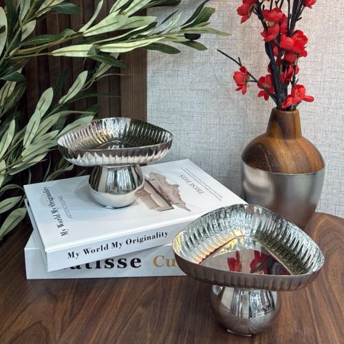 صحن تقديم ستيل بقاعدة 5202