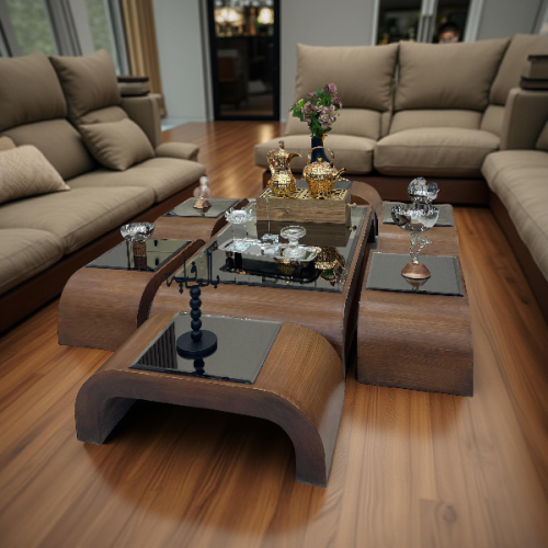 طاولة قوس ارضي تعتيق قزاز