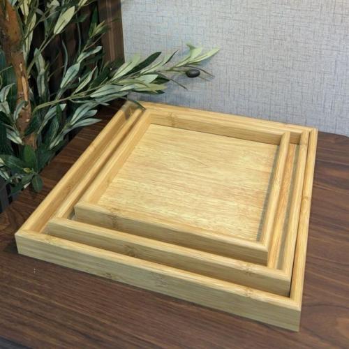 طقم طوفرية 3 حبات خشب مربع 0218