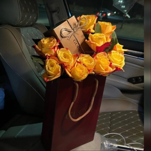 تنسيق نظاره بالورد الطبيعي