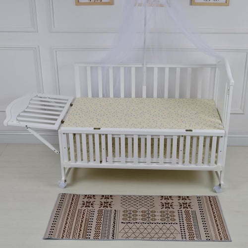 بكج سرير المواليد المتكامل – أبيض متعدد الوظائف