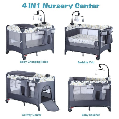 محبس وسرير متنقل للطفل متعدد الاستخدامات