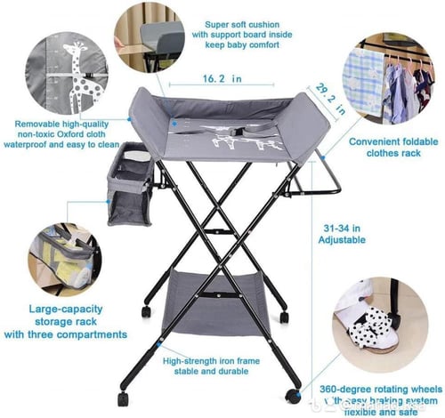 طاولة غيار مريحة للأم