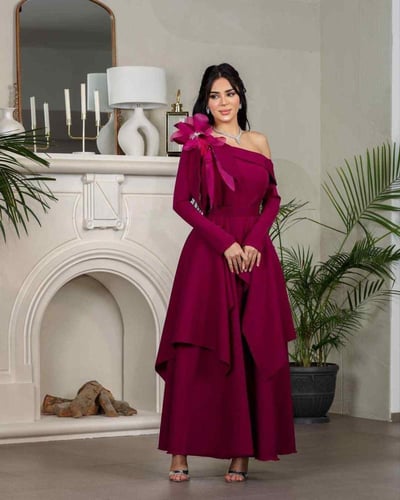 فستان سهره فوشي داكن