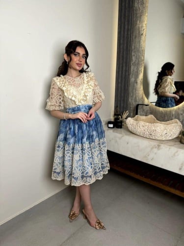 فستان مشجر بتصميم مميز