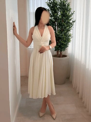 فستان ميدي سي واي