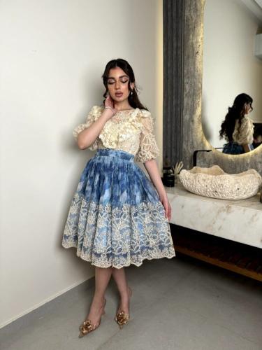 فستان مشجر بتصميم مميز