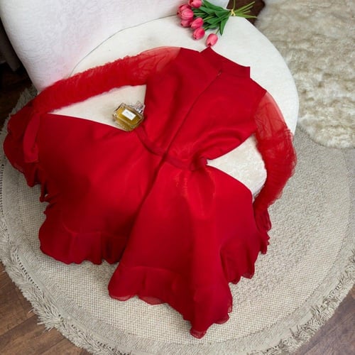 فستان قصير ناعم