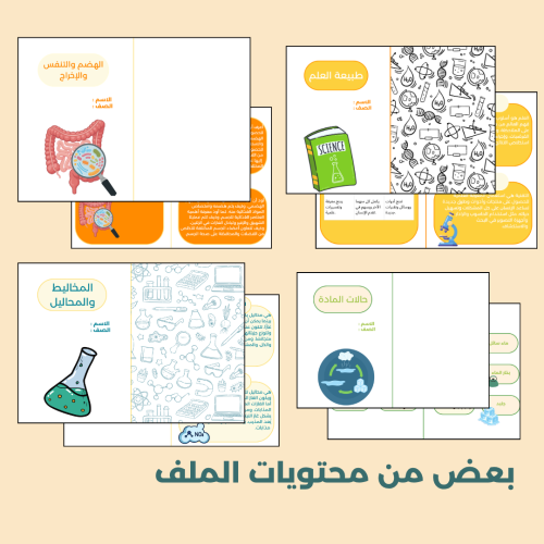 جميع مطويات العلوم للصف ثاني متوسط - الفصل الاول
