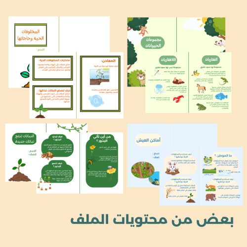 جميع مطويات العلوم للصف الثاني الابتدائي - الفصل الاول