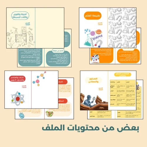 جميع مطويات العلوم للصف الأول متوسط - الفصل الاول