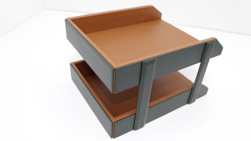 طقم مكتب من الجلد الفاخر