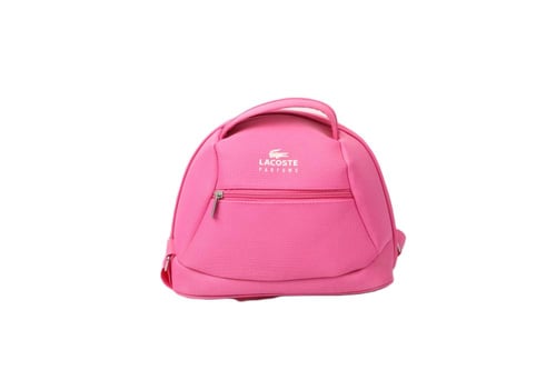 شنطة سفر LACOSTE وردية — خفيفة وعملية للرحلات والت...