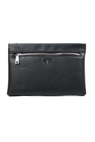 Prada حقيبة كلتش سوداء أنيقة