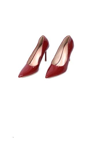 حذاء نسائي بكعب أنيق — مقاس 41 من الجلد الصناعي