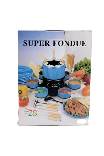 طقم فوندو ستانلس ستيل فاخر – تجربة ذوبان ممتعة للم...